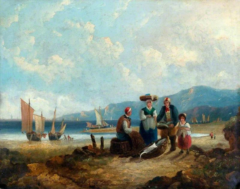 Coast Scene, detail