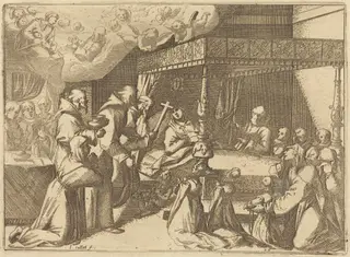 Death of the Queen, by Jacques Callot, ink, 1612