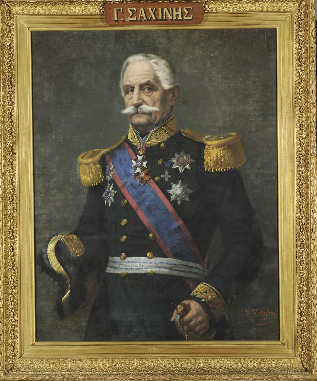 Προσωπογραφία του Γεωργίου Σαχίνη, by Prossalendis Spyridon, unspecified, 1866