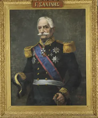 Προσωπογραφία του Γεωργίου Σαχίνη, by Prossalendis Spyridon, unspecified, 1866