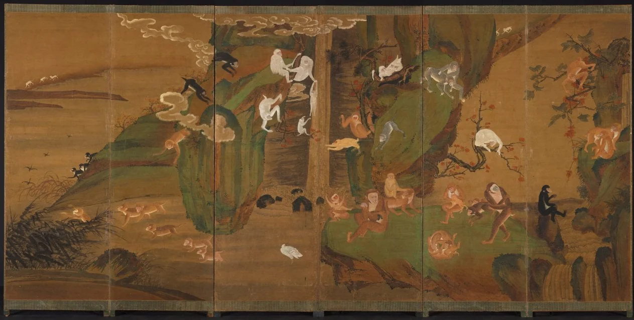 Gibbons in a Landscape, detail