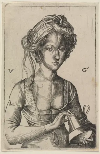 One of the Foolish Virgins, by Urs Graf the Elder, 1510