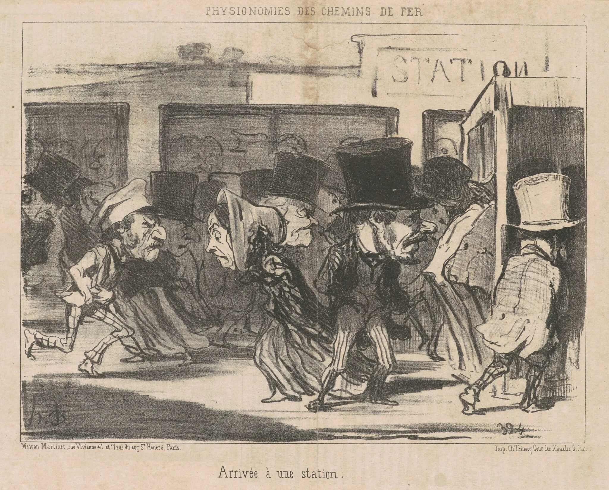 Arrivée a une station, detail