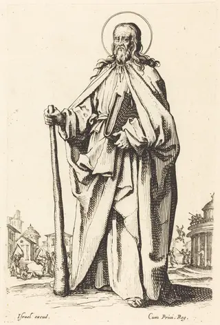 Saint James the Less, by Jacques Callot, ink, 1631