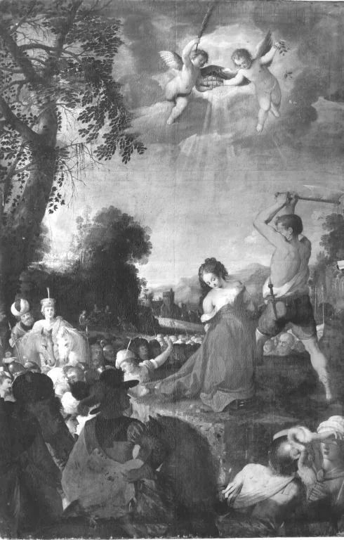 Enthauptung der hl. Katharina (?), detail