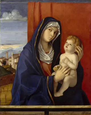 Madonna and Child, by Giovanni Bellini, oil, 1494