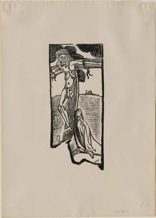 Christ, by Émile Bernard, ink, 1892