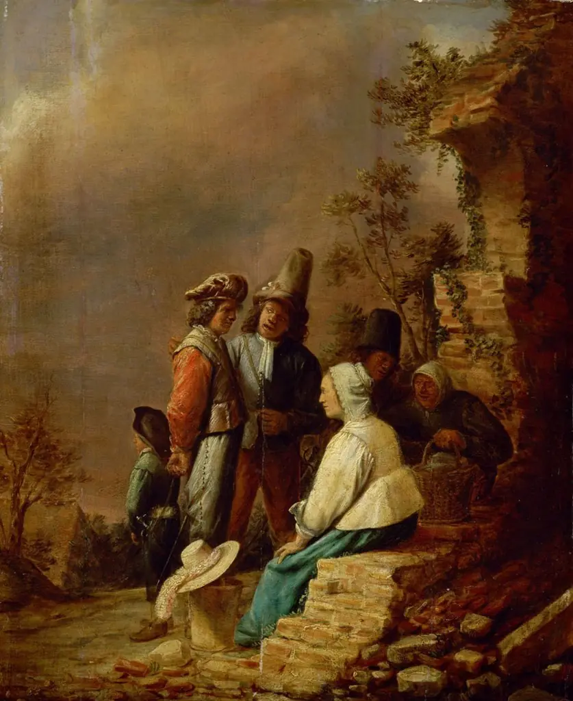 Soldiers and Women, by Joos van Craesbeeck, oil, 1640