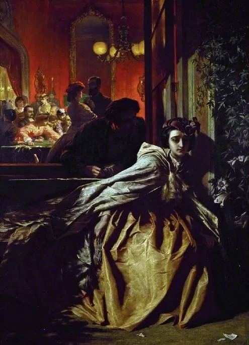 On the Brink (1865), detail