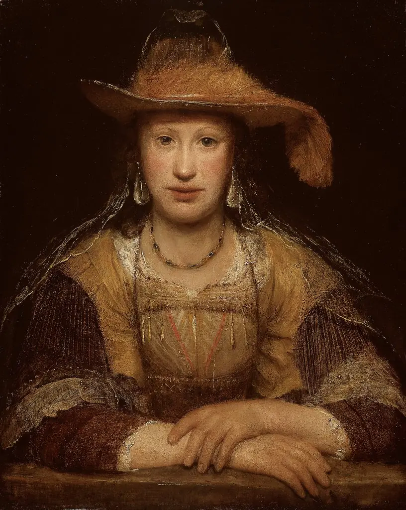 Portrait of a Young Woman, by Arent de Gelder, oil, 1696