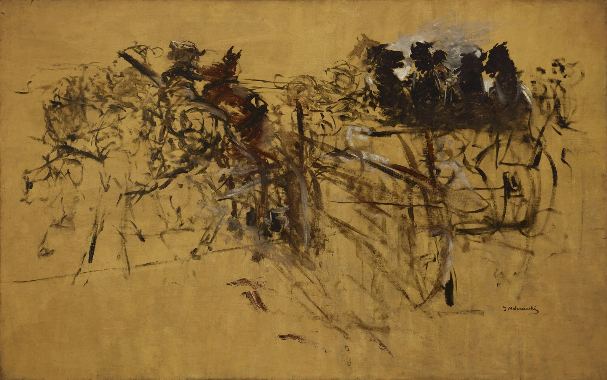 Ploughing (Sketch), detail