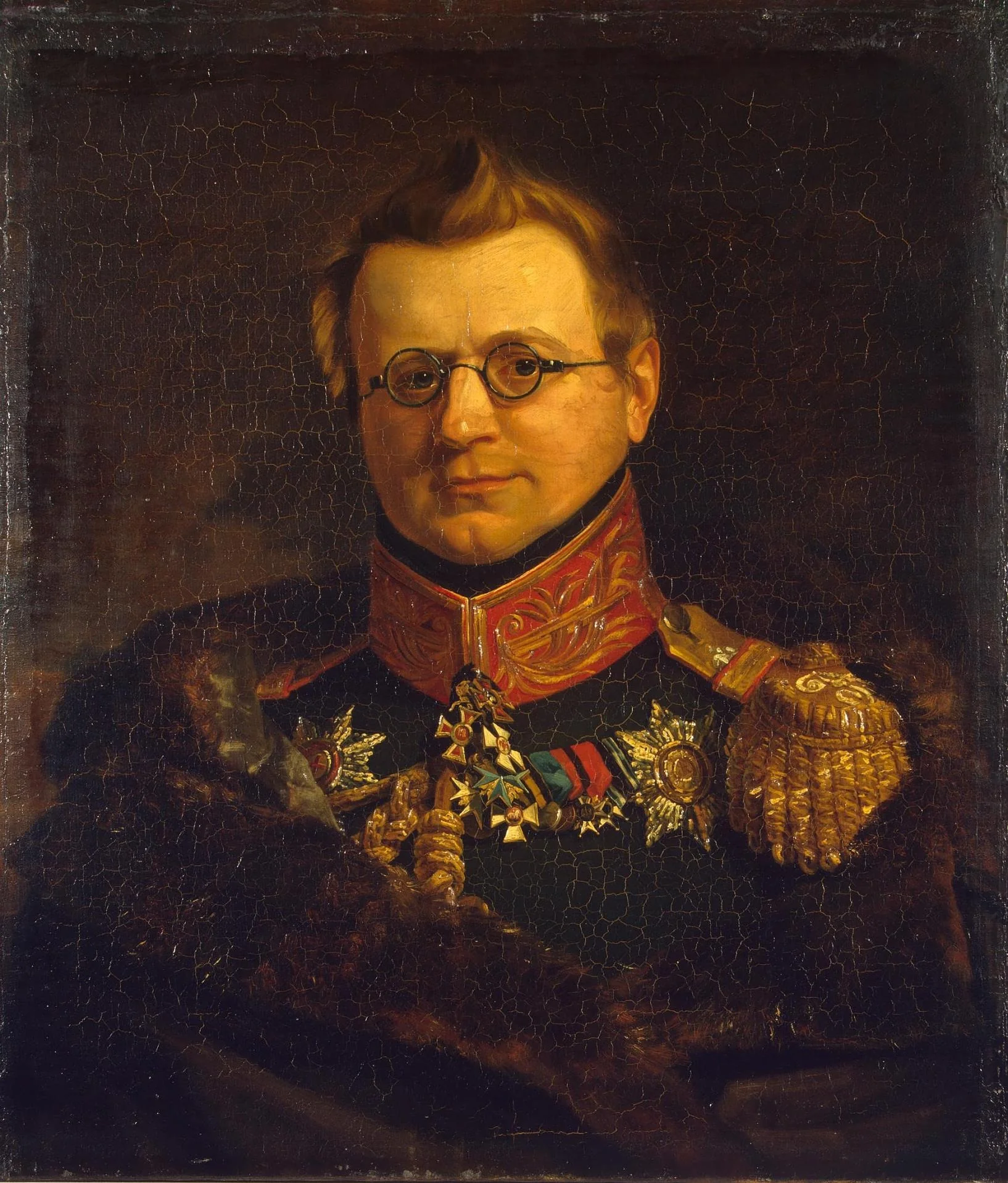 Portrait of Stanislav S. Pototsky (1787-1831), detail