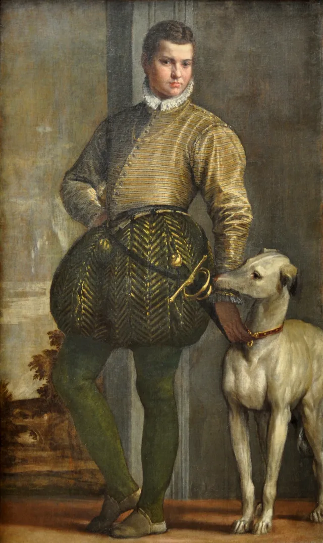 Boy with a Greyhound, a child and a leaning dog given the full weight of history painting.