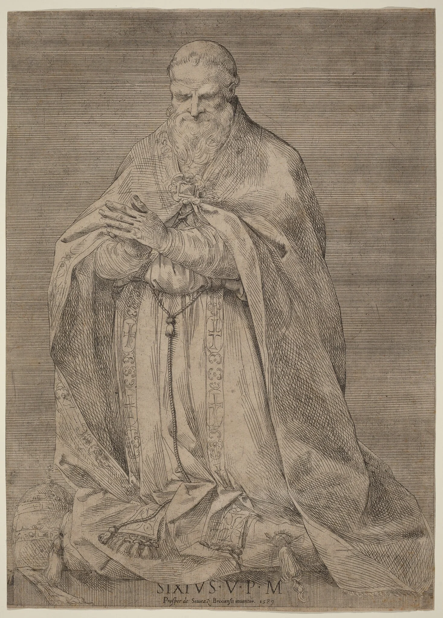 Pope Sixtus V, detail