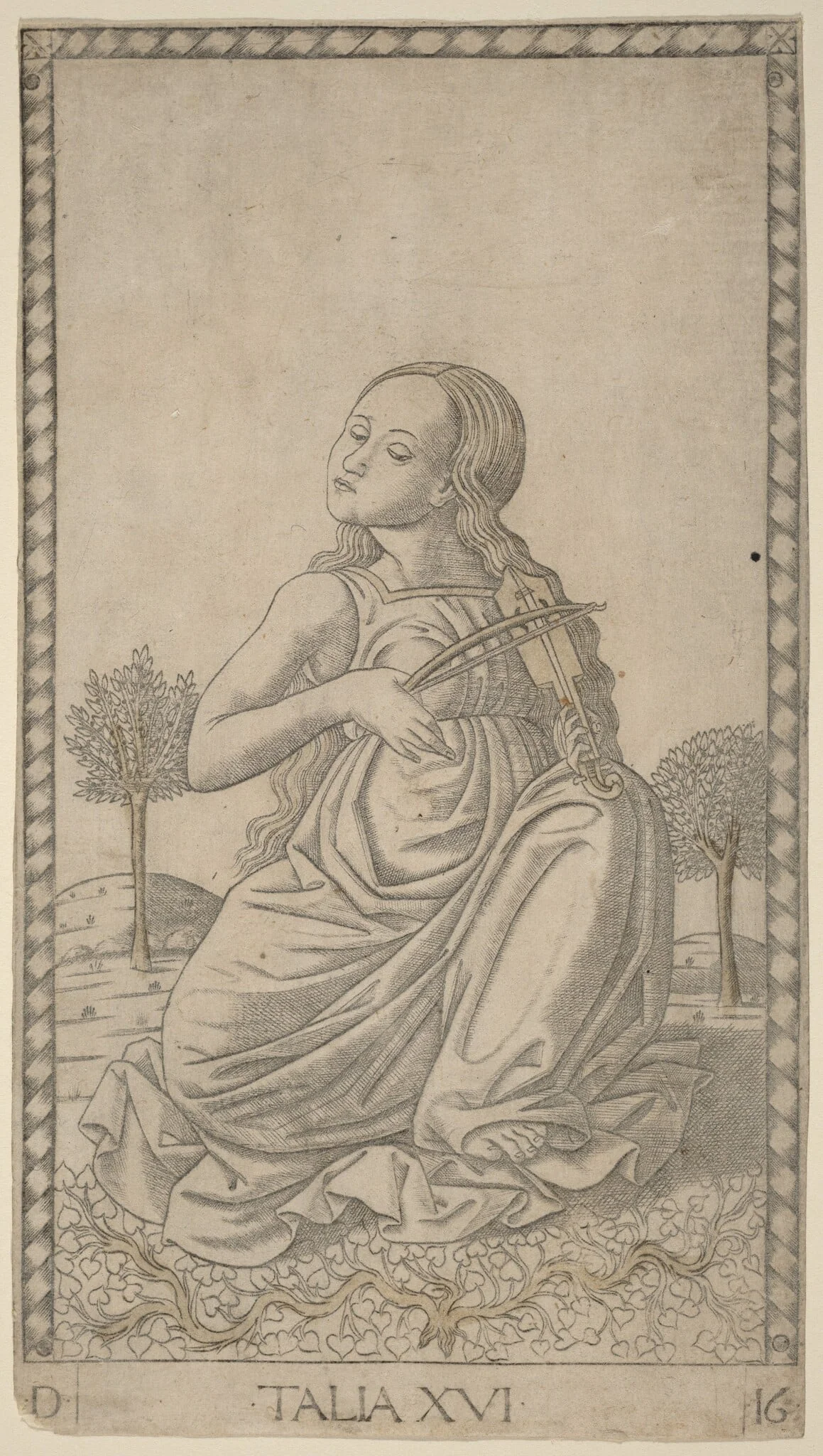 Talia (Thalia), detail