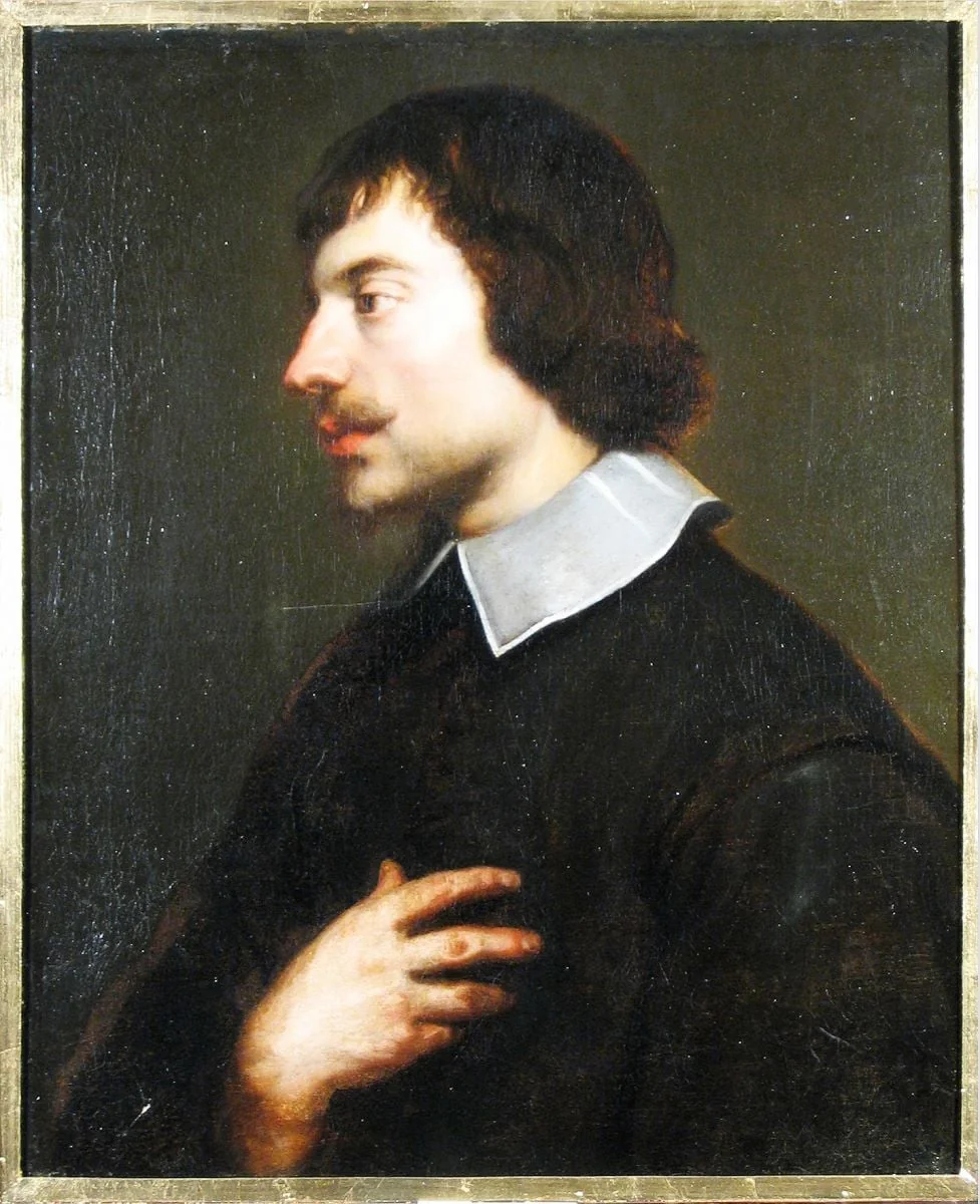 Portet de bărbat; în registrul inventar: Portret de bărbat din profil, detail