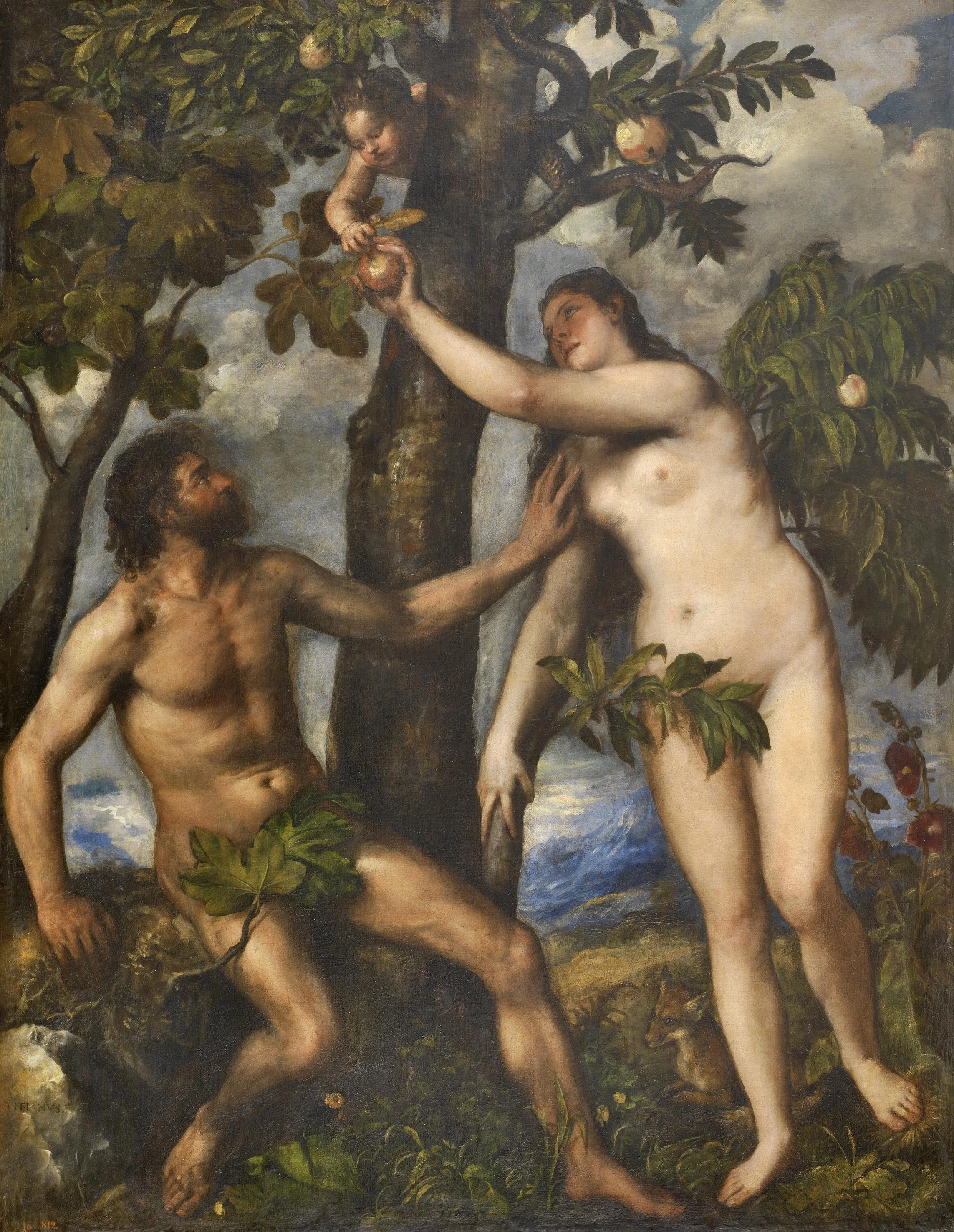 The Fall of Man, detail