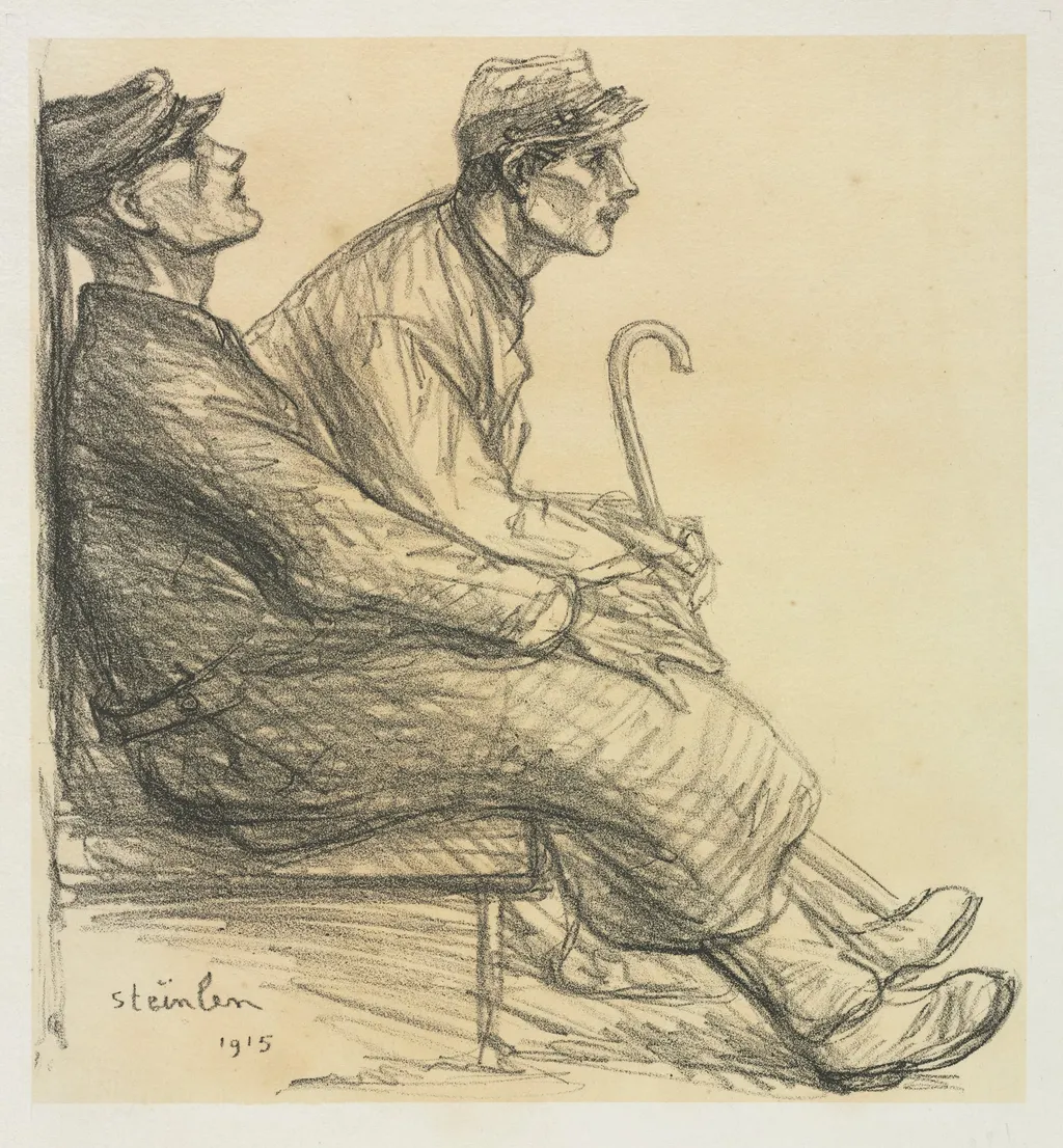 Convalescents, by Théophile Alexandre Steinlen, 1915