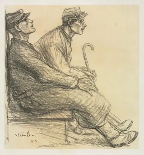 Convalescents, by Théophile Alexandre Steinlen, 1915