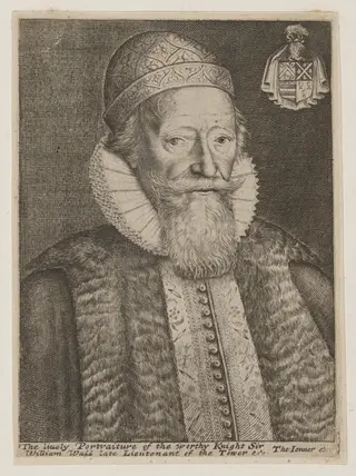 Sir William Wadd, by John Payne, ink, 1627