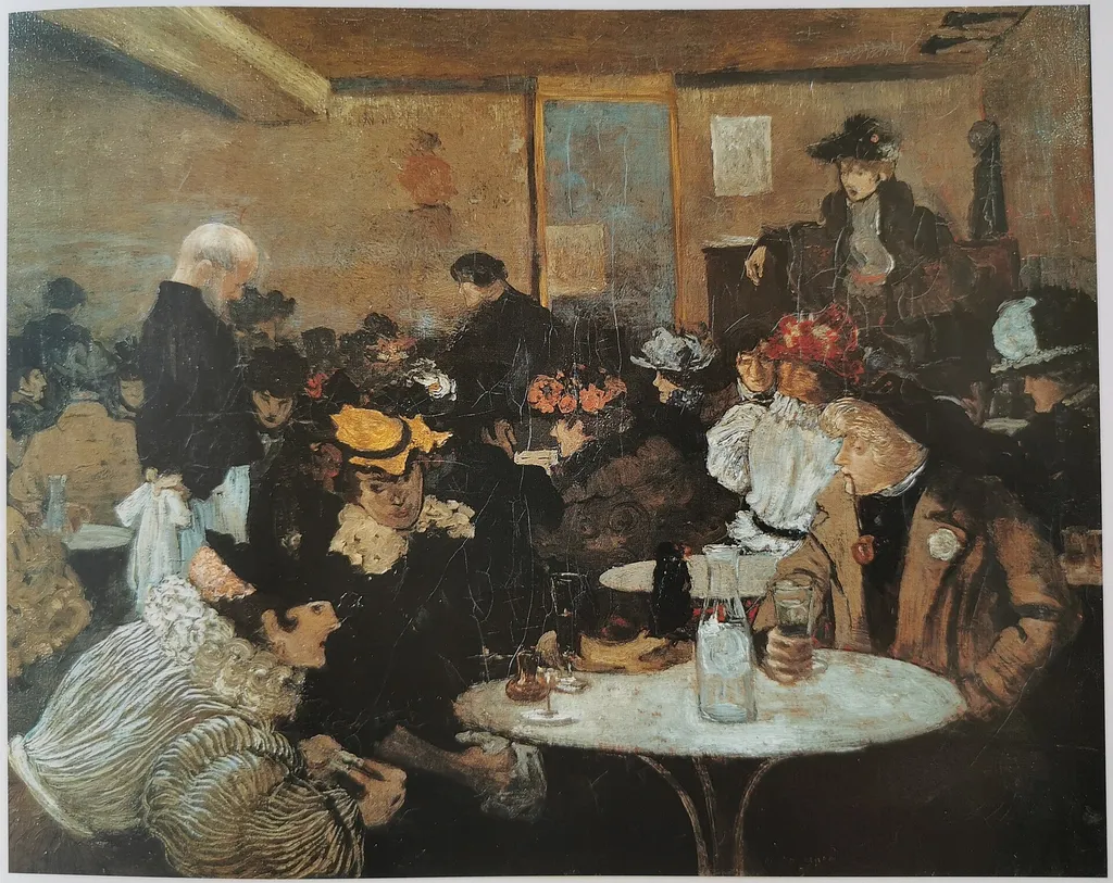 The basement of the Soleil d'Or, by Henri Evenepoel, oil, 1898
