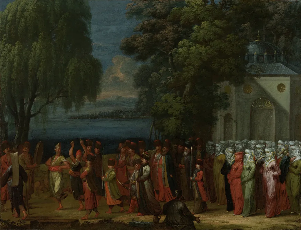 Armenian Wedding, by Jean Baptiste Vanmour, oil, 1728