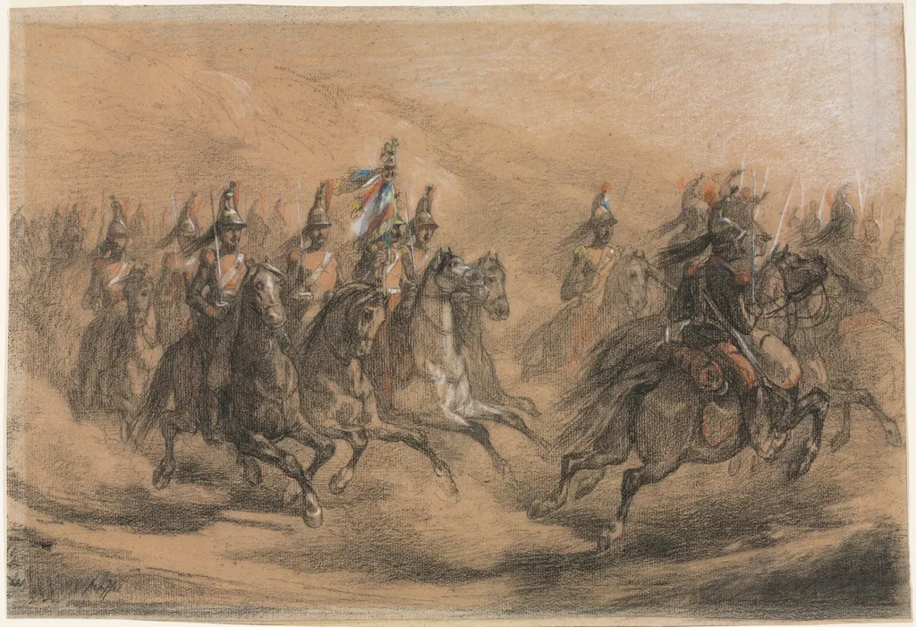 Cavalry Charge, by Auguste Raffet, 1840