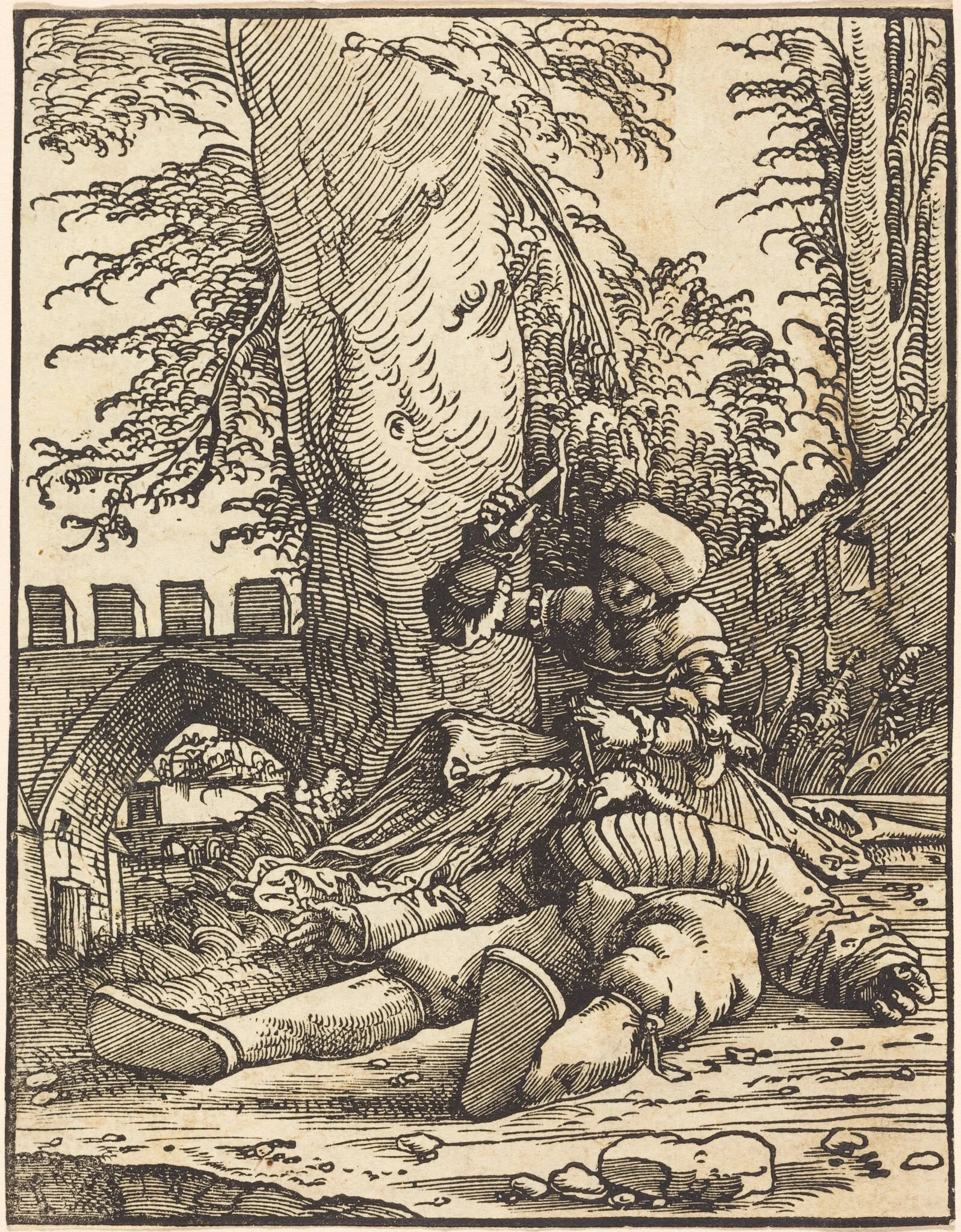 Jael and Sisera, detail