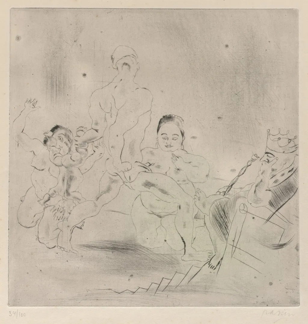 The Judgment of Solomon, by Jules Pascin, 1922
