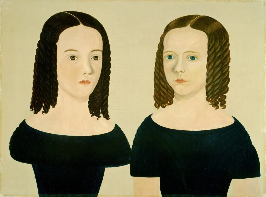 Sisters, oil, 1840
