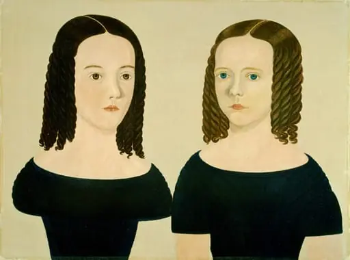 Sisters, oil, 1840