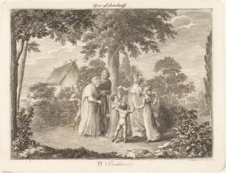 Grandparents, by Daniel Nikolaus Chodowiecki, ink, 1793
