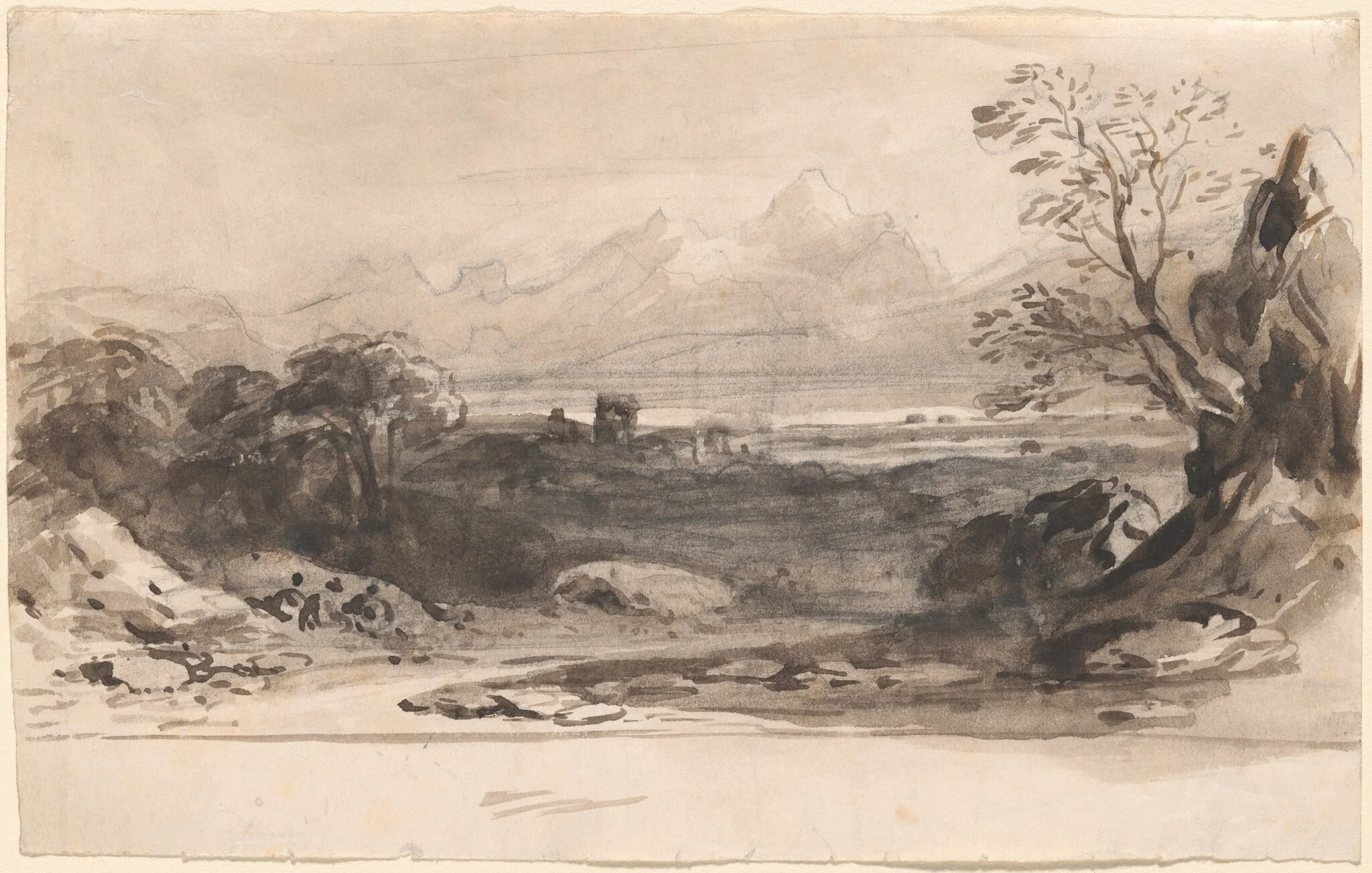 Landscape with Ruins, detail