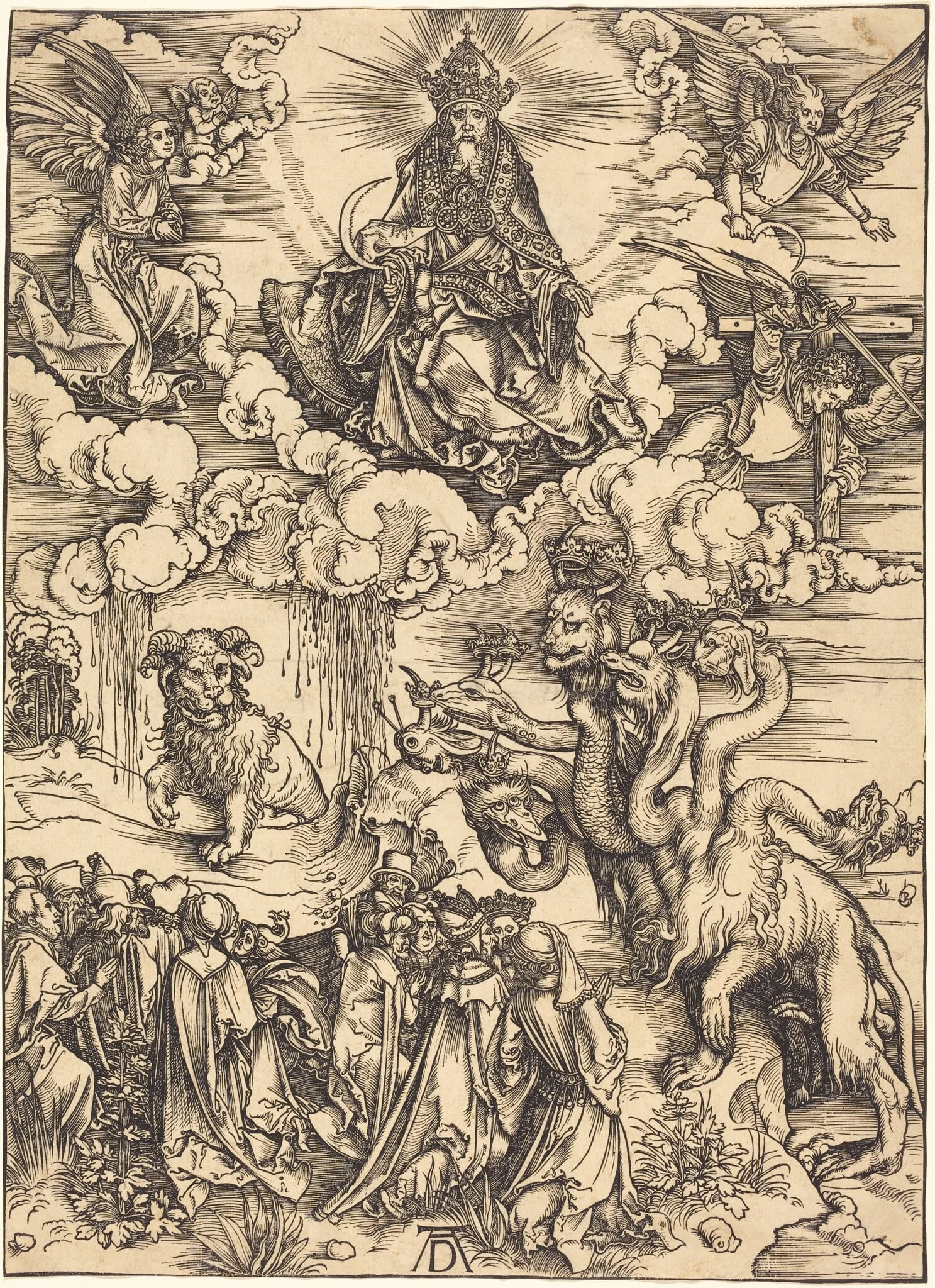 The Beast with Two Horns like a Lamb, detail