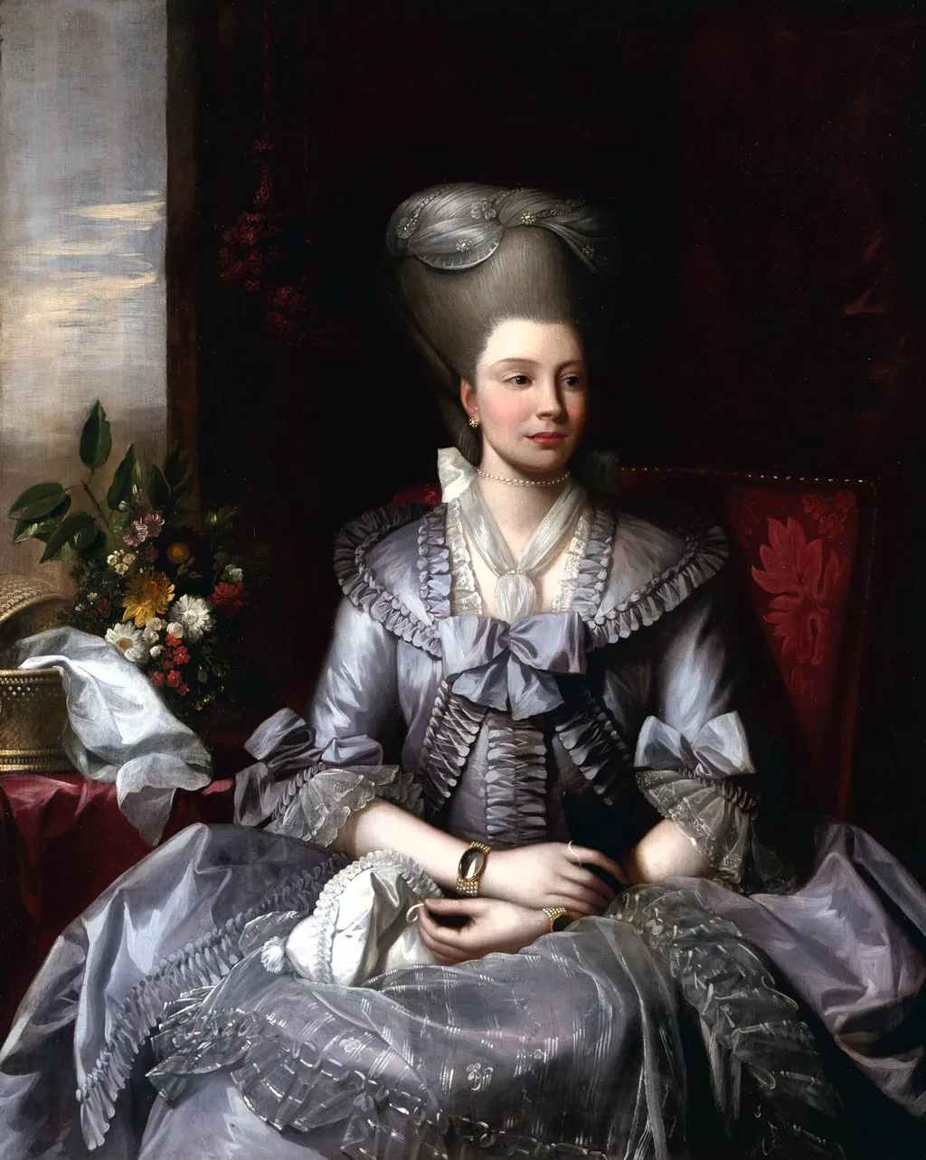 Porträt der Queen Charlotte, by Benjamin West, oil, 1788