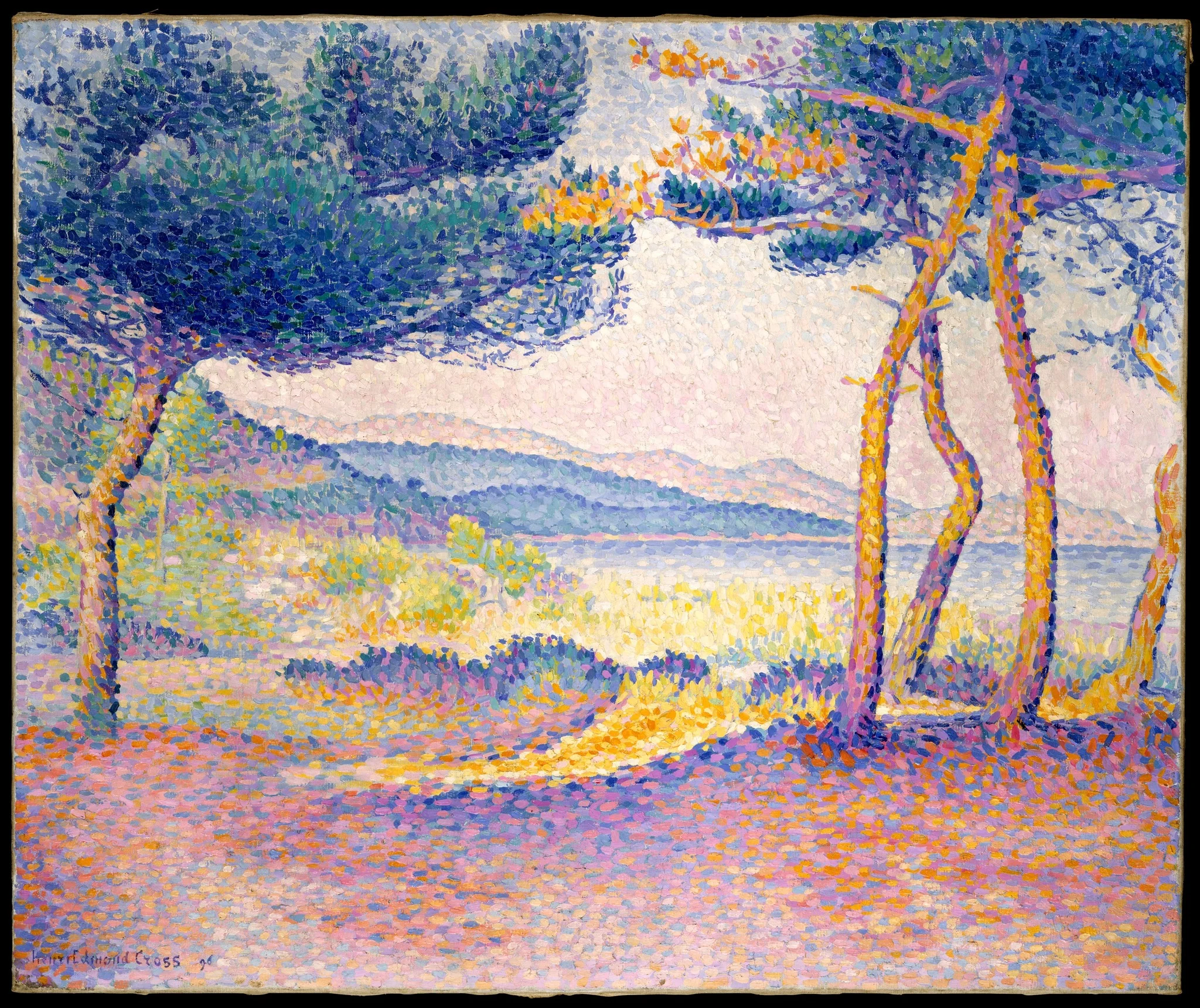 Pines Along the Shore, detail