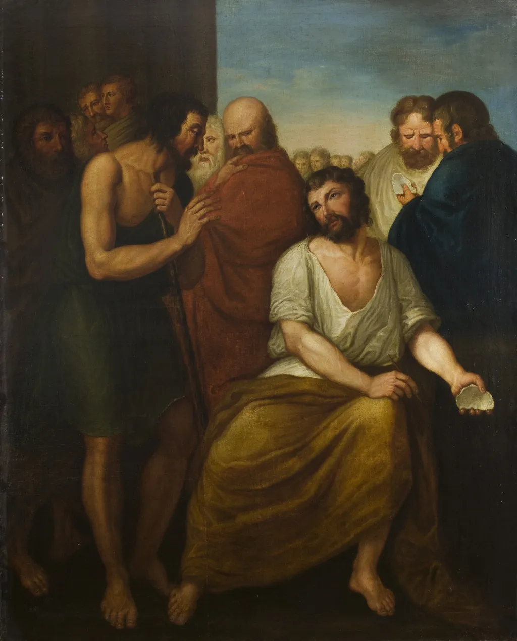 Ostracism over Aristides, by Franciszek Smuglewicz, oil, 1786