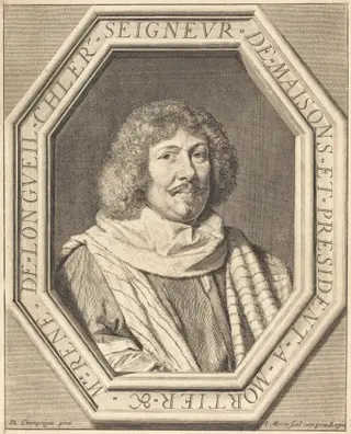 Rene de Longueil, marquis de Maisons, by Jean Morin, ink, 1625