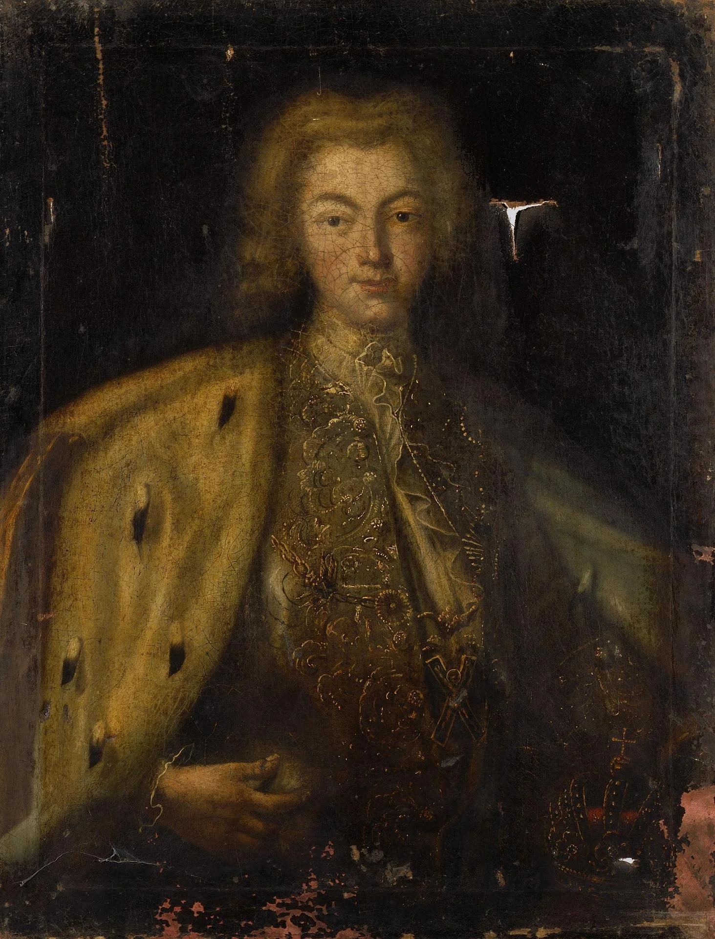 Portrait of Peter II, detail