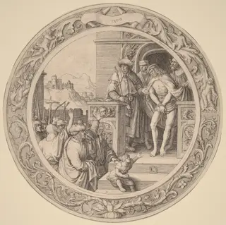 Ecce Homo, by Lucas van Leyden, ink, 1509