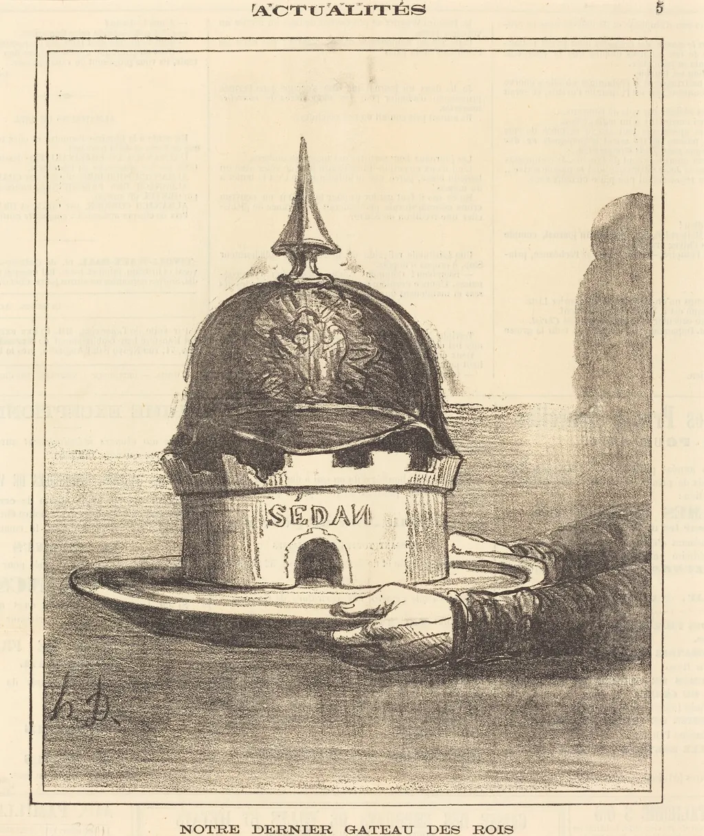 Notre dernier gateau des rois, by Honoré Daumier, 1872
