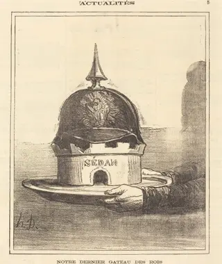 Notre dernier gateau des rois, by Honoré Daumier, 1872
