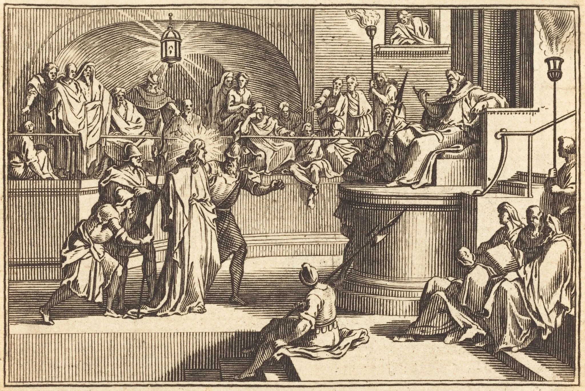 Christ before Pilate, detail