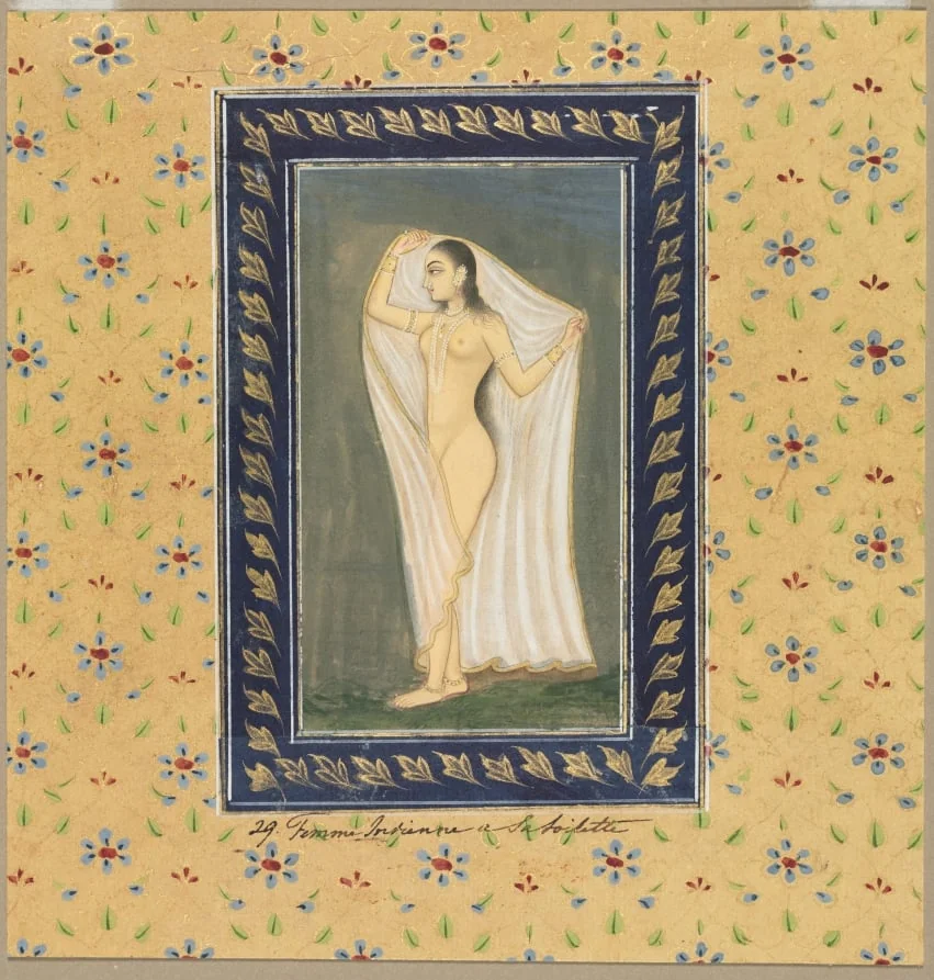 Lady after a Bath, detail