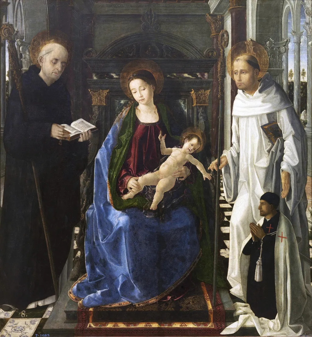 The Virgin of the Knight of Montesa, by Paolo da San Leocadio, oil, 1472