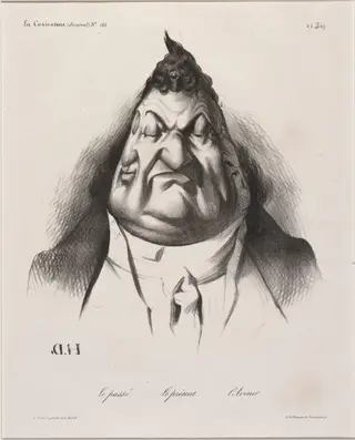 Le passé - Le présent - l'Avenir, by Honoré Daumier, ink, 1834