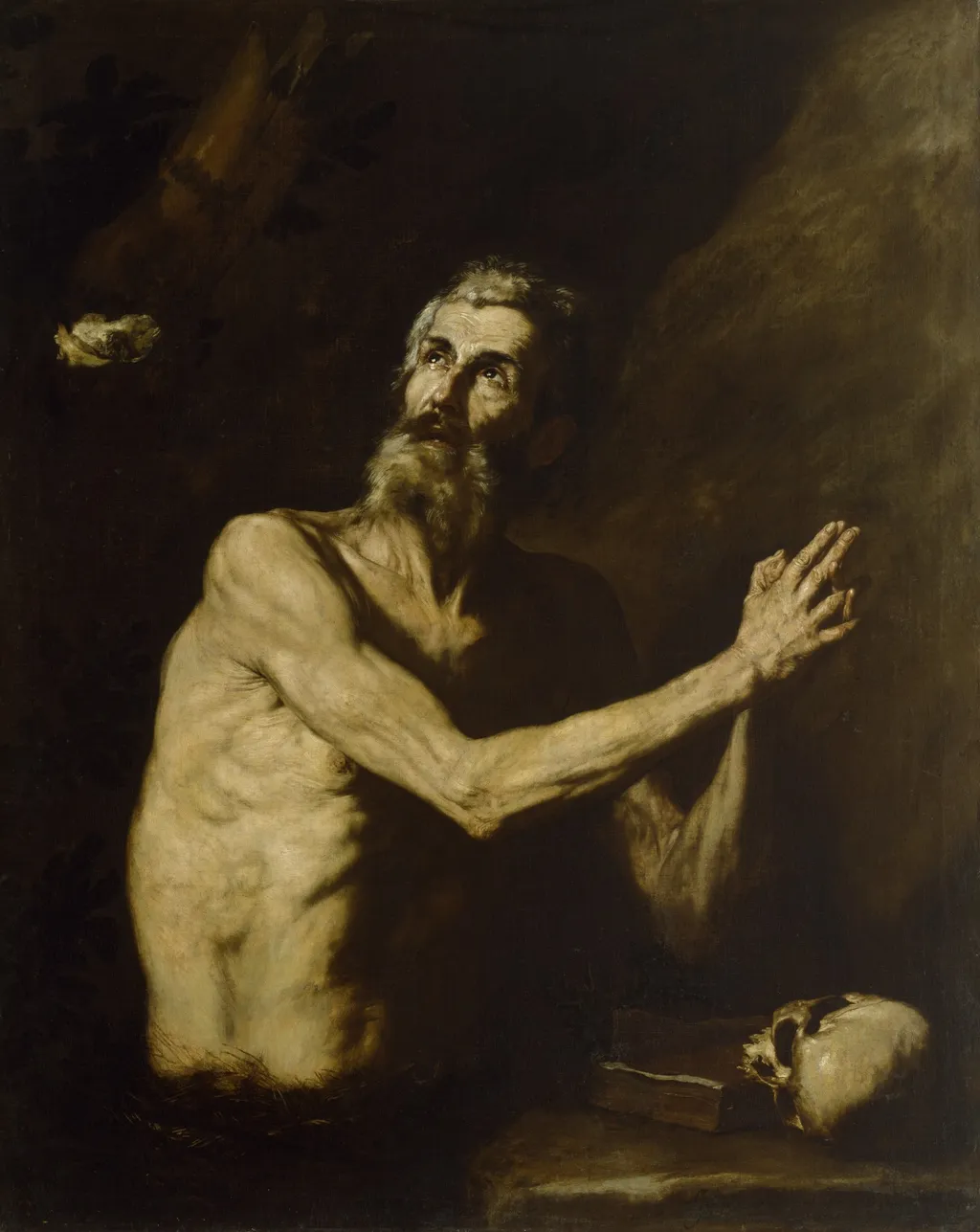 Saint Paul the Hermit, by Jusepe de Ribera, oil, 1638