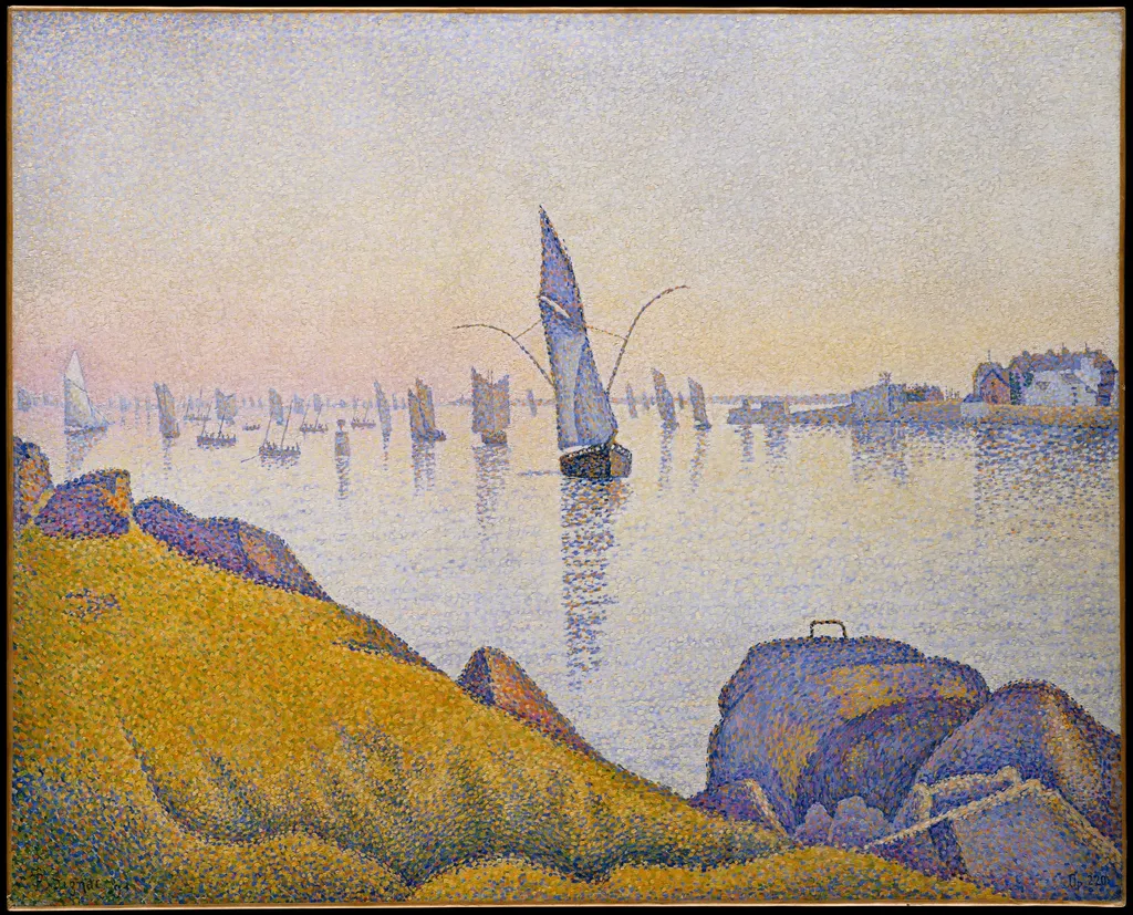 Evening Calm, Concarneau, Opus 220 (Allegro Maestoso), by Paul Signac, oil, 1896