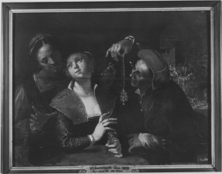 Alter Mann und junge Frau (Kopie nach), detail
