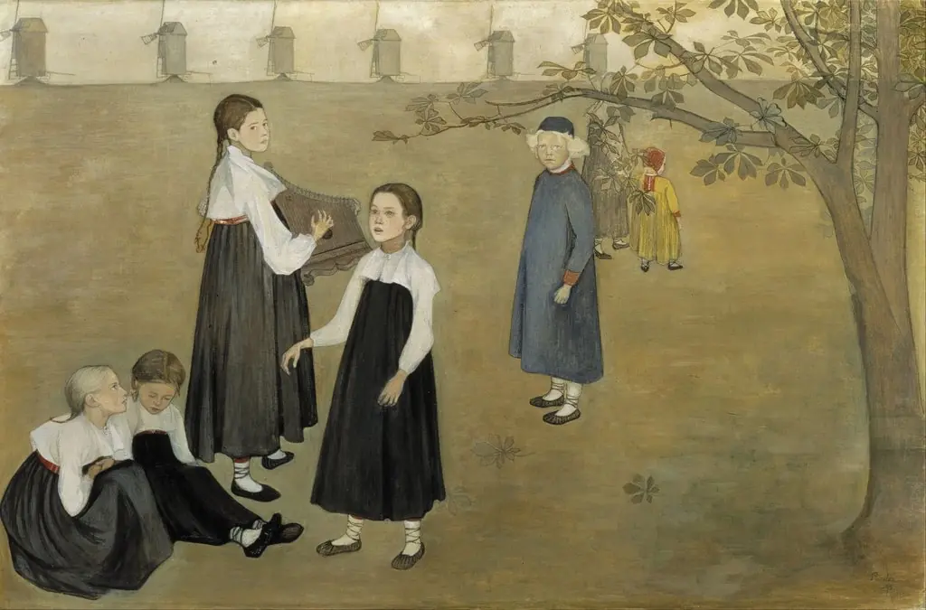 Everywhere a Voice Invites Us..., by Beda Stjernschantz, oil, 1898